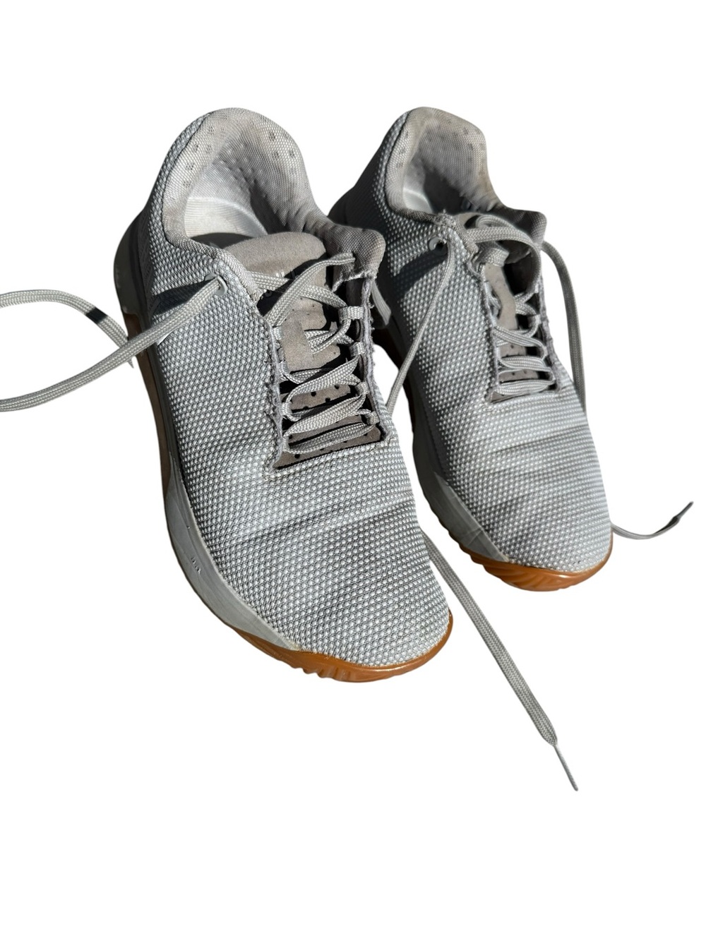 NOBULL Light Gray Mesh Sneakers with Gum Toe